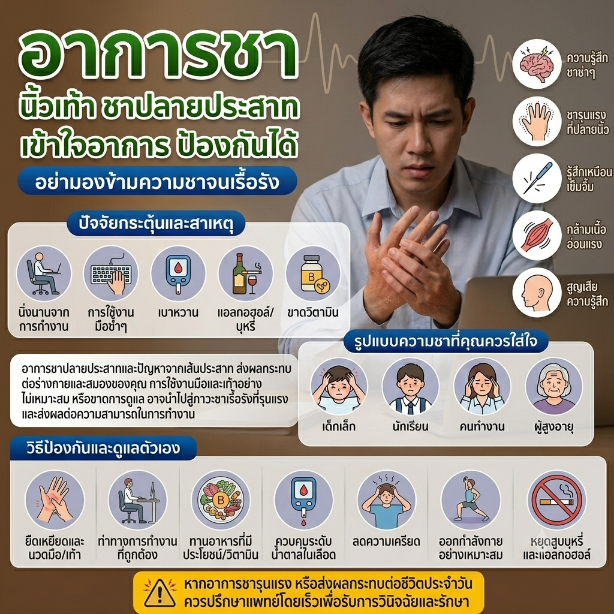อาการชาปลายนิ้ว