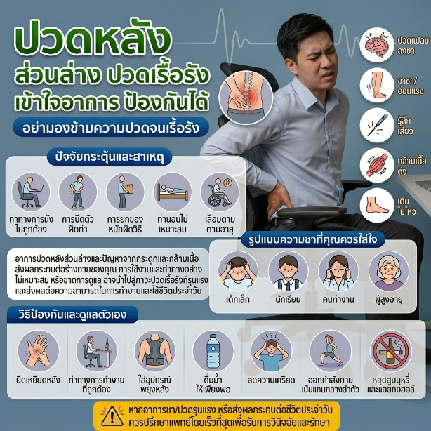 ปวดหลังส่วนล่างเรื้อรัง